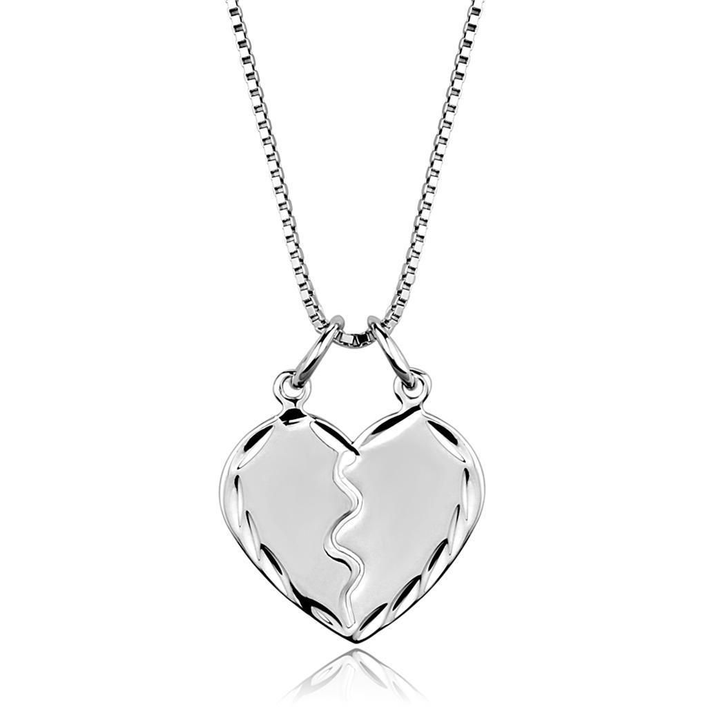 3W842 - Rhodium-Brass - Kette-Hänger ohne Stein
