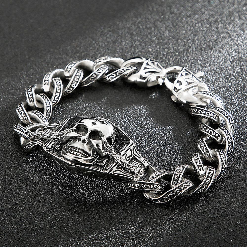 Schmuck Retro alte kreative Persönlichkeit Edelstahl Armband