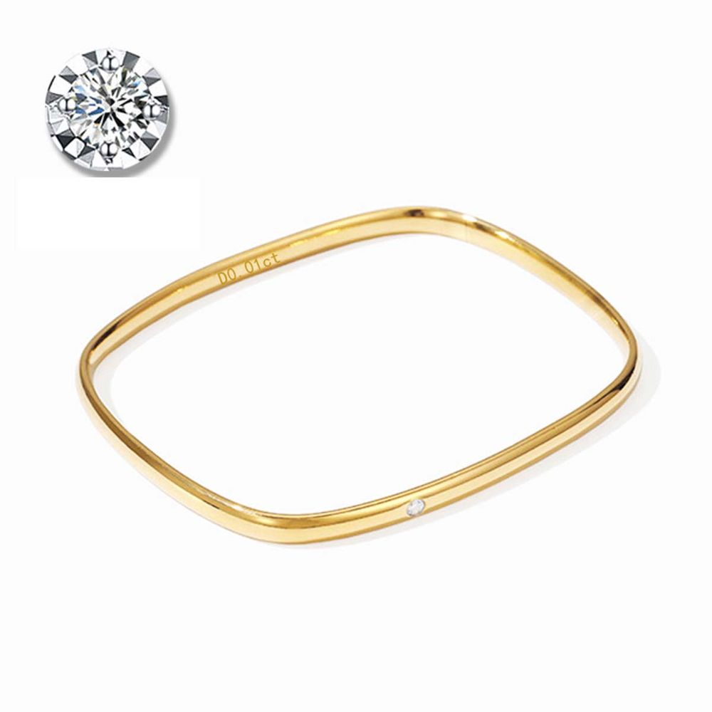 Diamant-Armband Titan-Stahl Diamant Square-Armband
