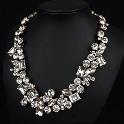 Hallo Gorgeous! Diamant Crystal Statement Halskette