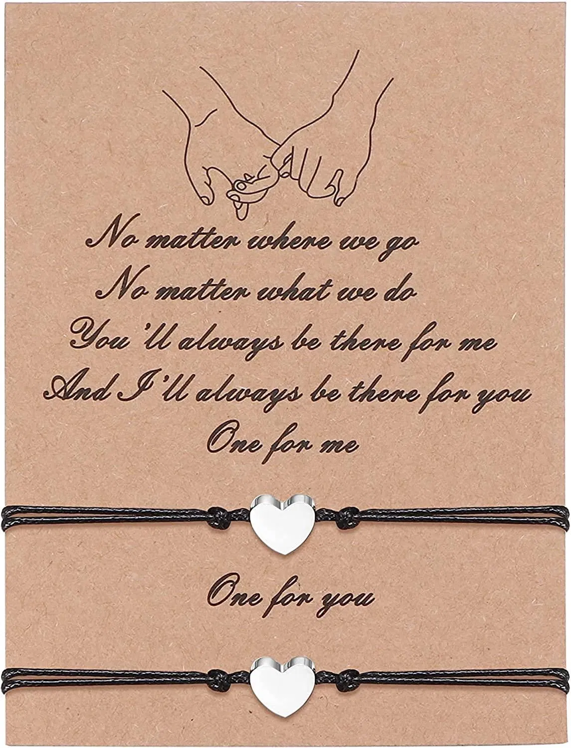 Pomise Matching Armbänder Distanz Beziehung Armbänder für Paare Beste Freund Armbänder für 2 Freundschaft Armbänder Star Herz Freund Freund Freund Valentinstag Frauen Männer Teenager Mädchen