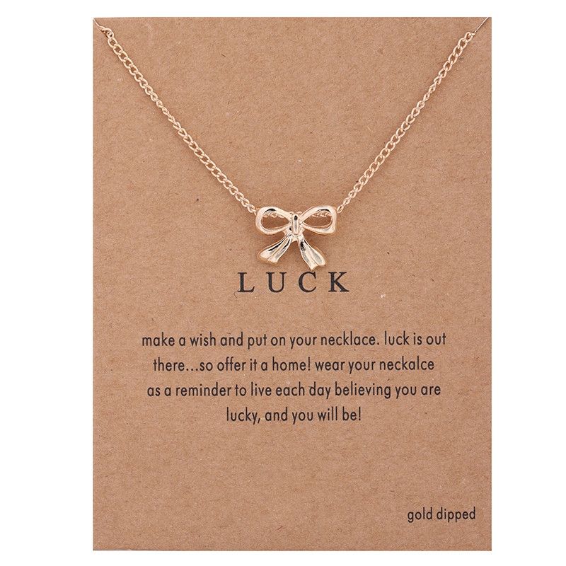 Mode Schmuckkette Lucky Bow Kette für Frauen Stil 045