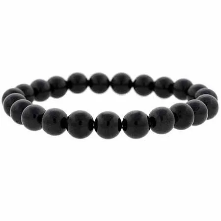 Echtes Onyx-Stein 8mm Beaded Stretch Armband