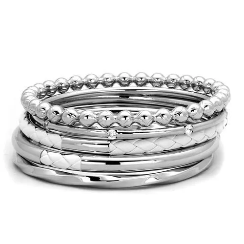 TK1937 - Hoch poliertes (ohne Beschichtung) Edelstahl Armband ohne Stein