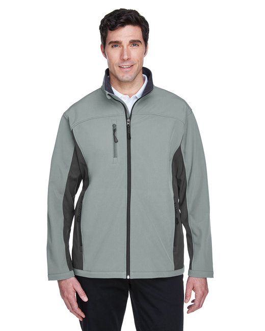 Soft Shell Colorblock Jacke für Herren - CHARCL / DK CHRCL - S