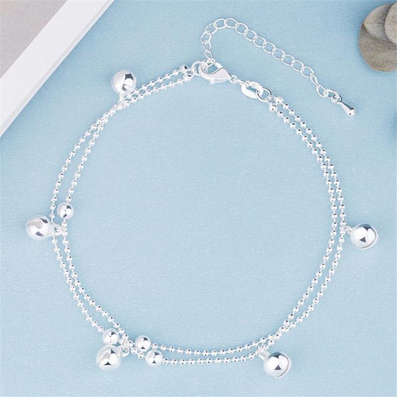 Silberplated Glocke Anklets Design Freundinnen Anklets