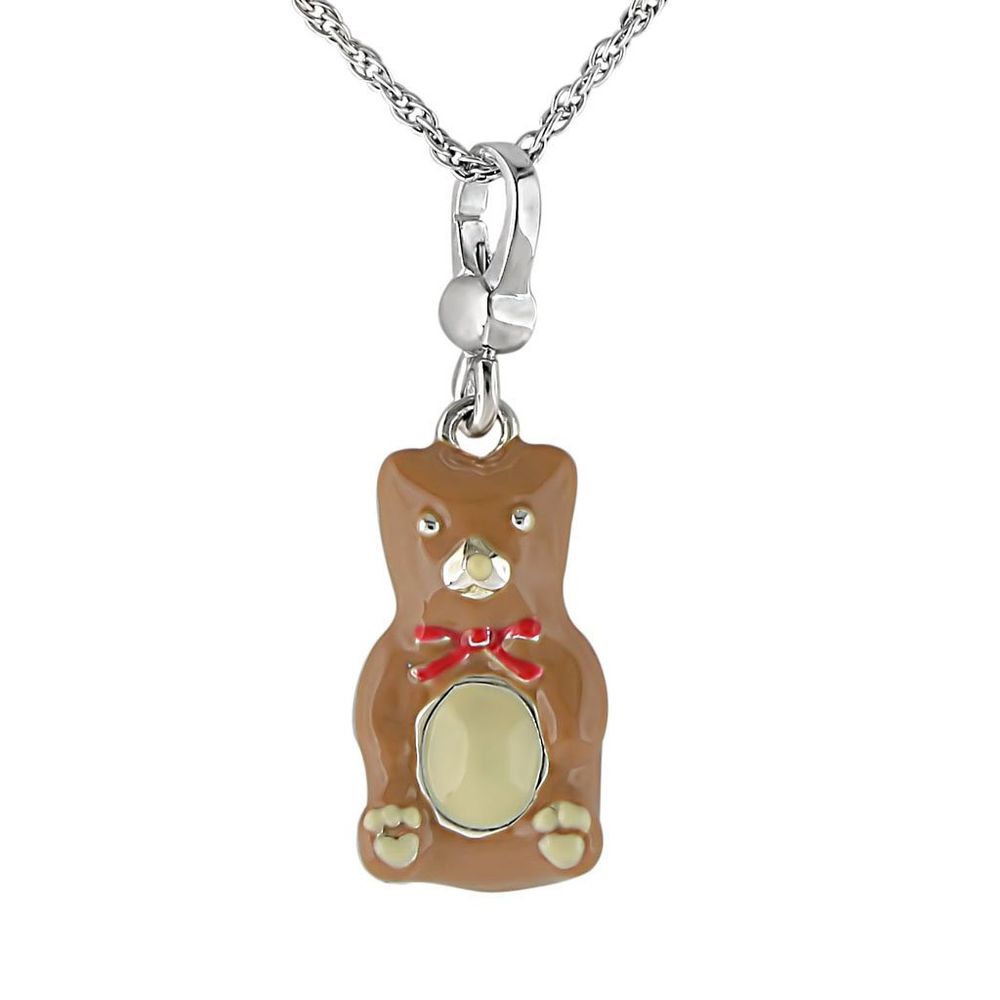 LOS422 - Silber 925 Sterling Silber Kette Anhänger ohne Stein