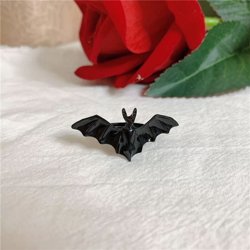 Halloween Ornament Dark Persönlichkeit Gothic Bat Ring