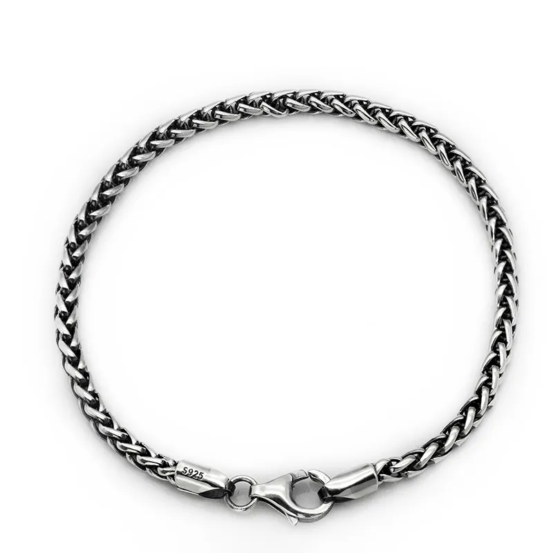 Sterling Silber Distressed Persönlichkeit einfaches High-End - Armband