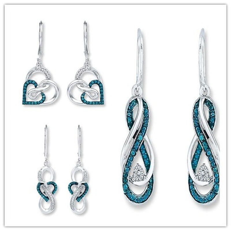 Antike Metall Hand geschnitzt Herz Ohrringe Set mit Zircon Frauen Hook Dangle Ohrringe