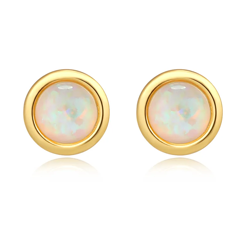 Opal 925 Silber Temperament Retro Light Luxus Damen Ohrringe