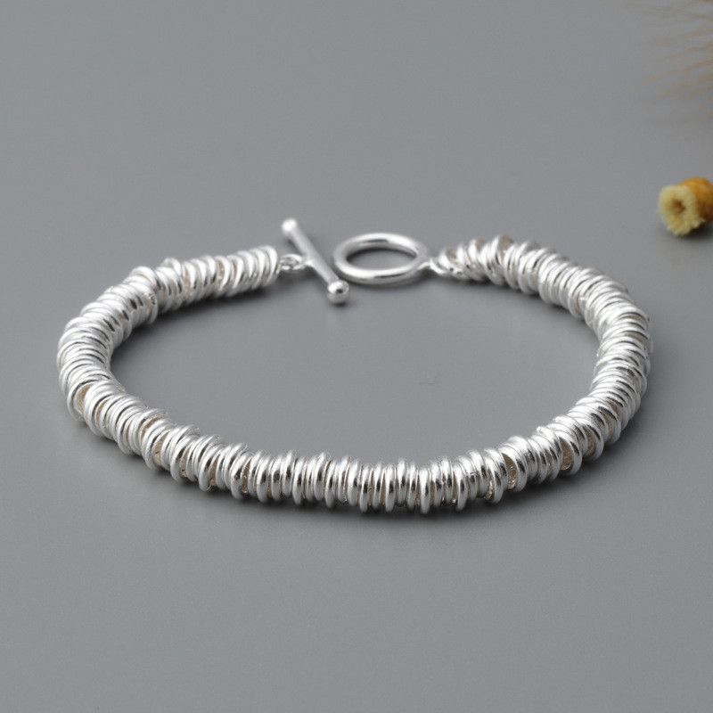 925 Sterling Silber Ethnischer Stil Damen Literatur Wald Armband