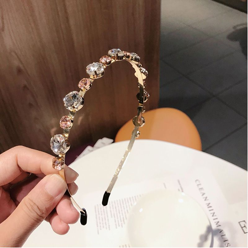 Haar-Zubehör Kopfband Temperament Rhinestone Fine Sweet Crystal