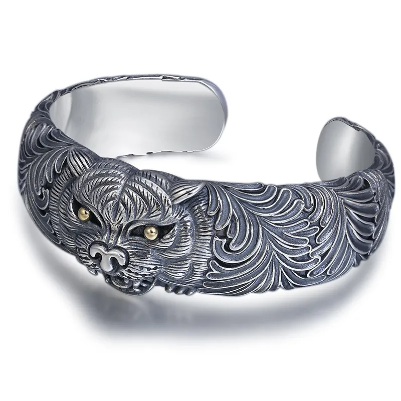 Dominant Persönlichkeit Retro Tiger Kopf Armband