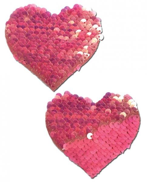 Pastease Farbveränderung Flip Sequins Herz Pink O / S