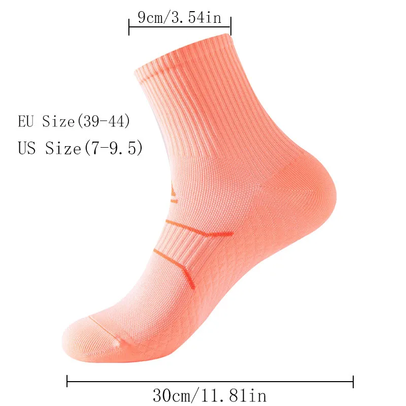 Für Männer Kompression Laufen Wandern Socken Crew Athletic Anti-Blister Polster Anti-Geruch und Atmungsaktiv Für Laufen Wandern Radfahren Fitness