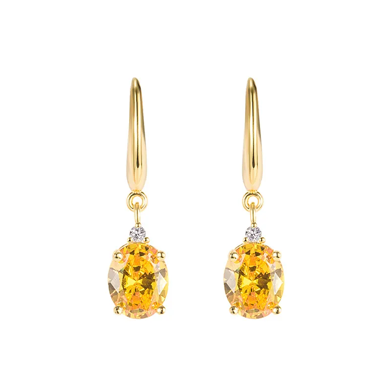 Mode Drop Dangle Crystal Ohrring Hochzeitsjahr Prom Feines Geschenk für Frauen