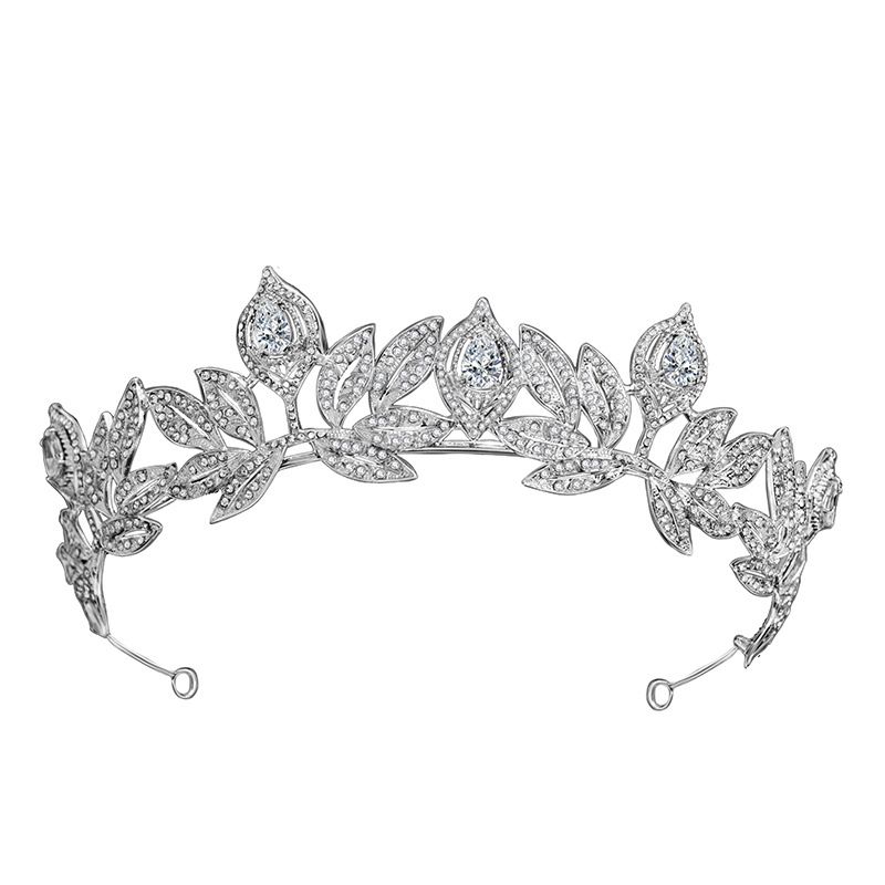 Neue koreanische Braut Zircon Crown Alloy Rhinestone Accessoires Prinzessin lässt Hochzeit Kopfbedeckung