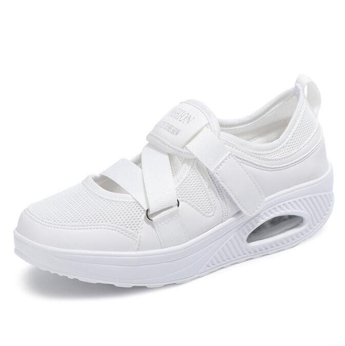 Mesh Atmungsaktive Casual Sneakers Wedge Plattform