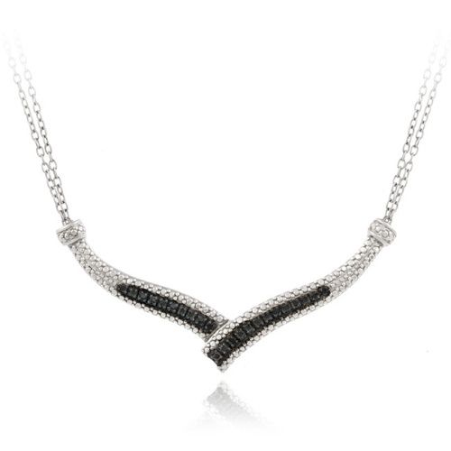 Sterling Silber 1 / 4 Ct. Black Diamond