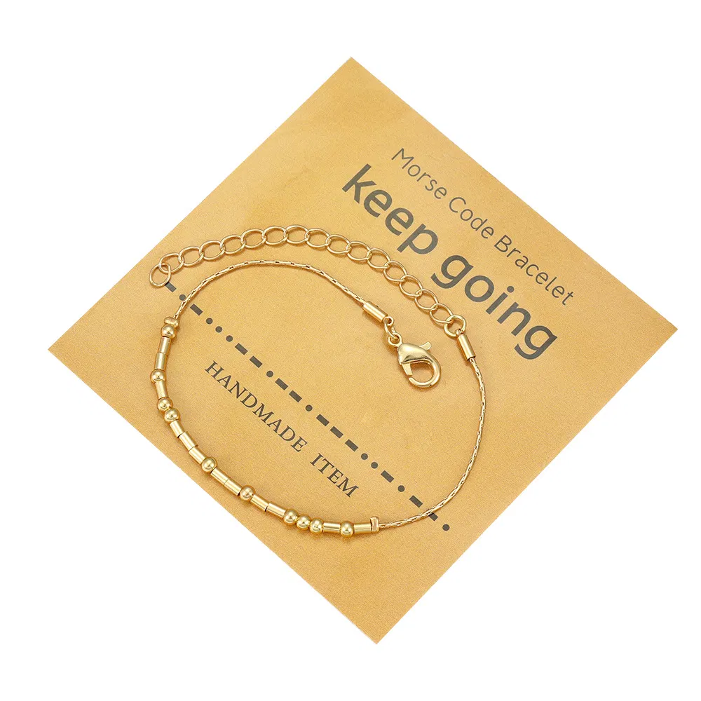 Modisches einfaches Morse Code Armband für Frauen
