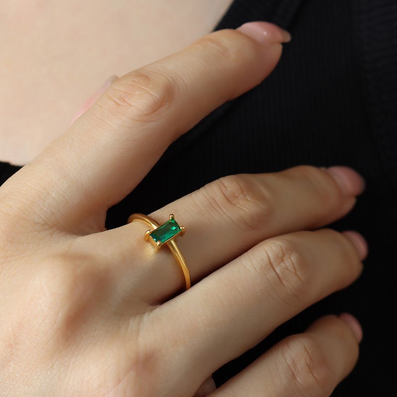 Französisch Romantik Retro Multi-Code Zirkon Ring für Nische