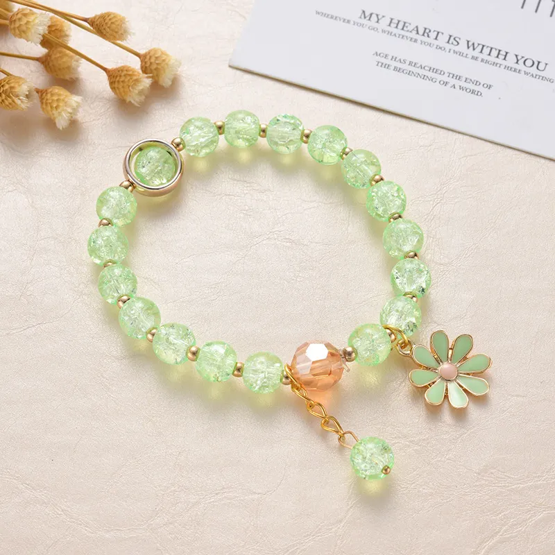 Frauen Mode Imitation Jade Cracked Crystal Armband