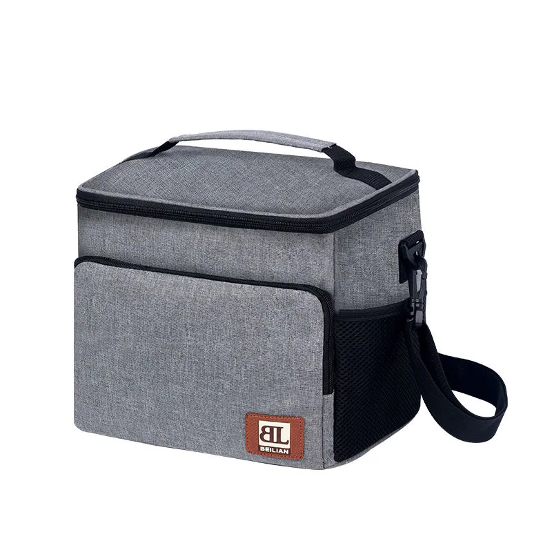 Mittagessen-Tasche Isolierte Mittagessen-Tasche für die Arbeit Büro Picknick Strand Leakproof Mittagessen-Cooler - Tasche mit verstellbarem Schulterriemen