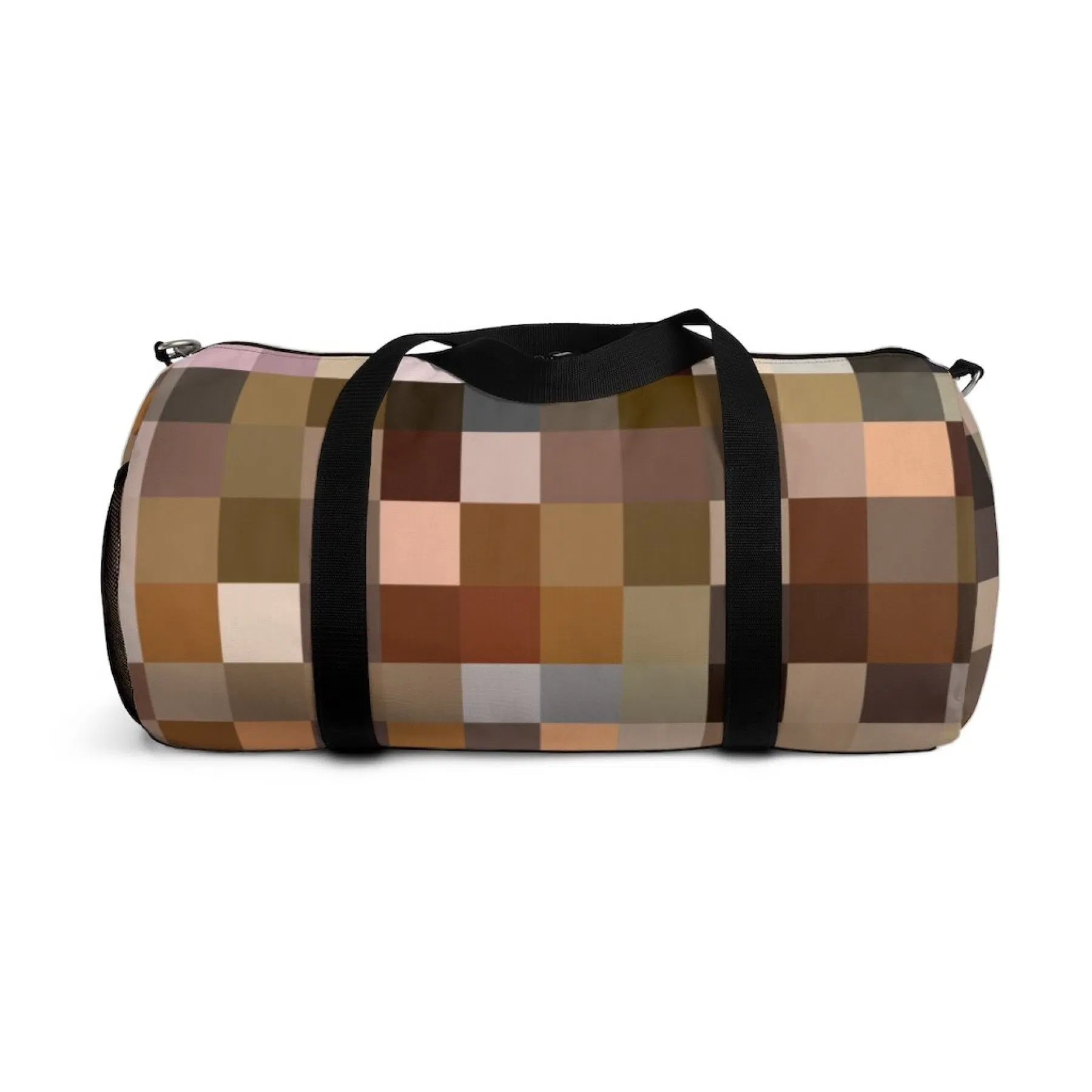 Duffel Taschen, Multicolor Brown Block Style Tasche