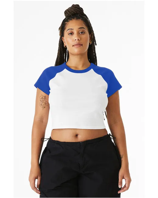 Bella + Canvas 1201 Damen 'Micro Ribbed Raglan Baby Tee