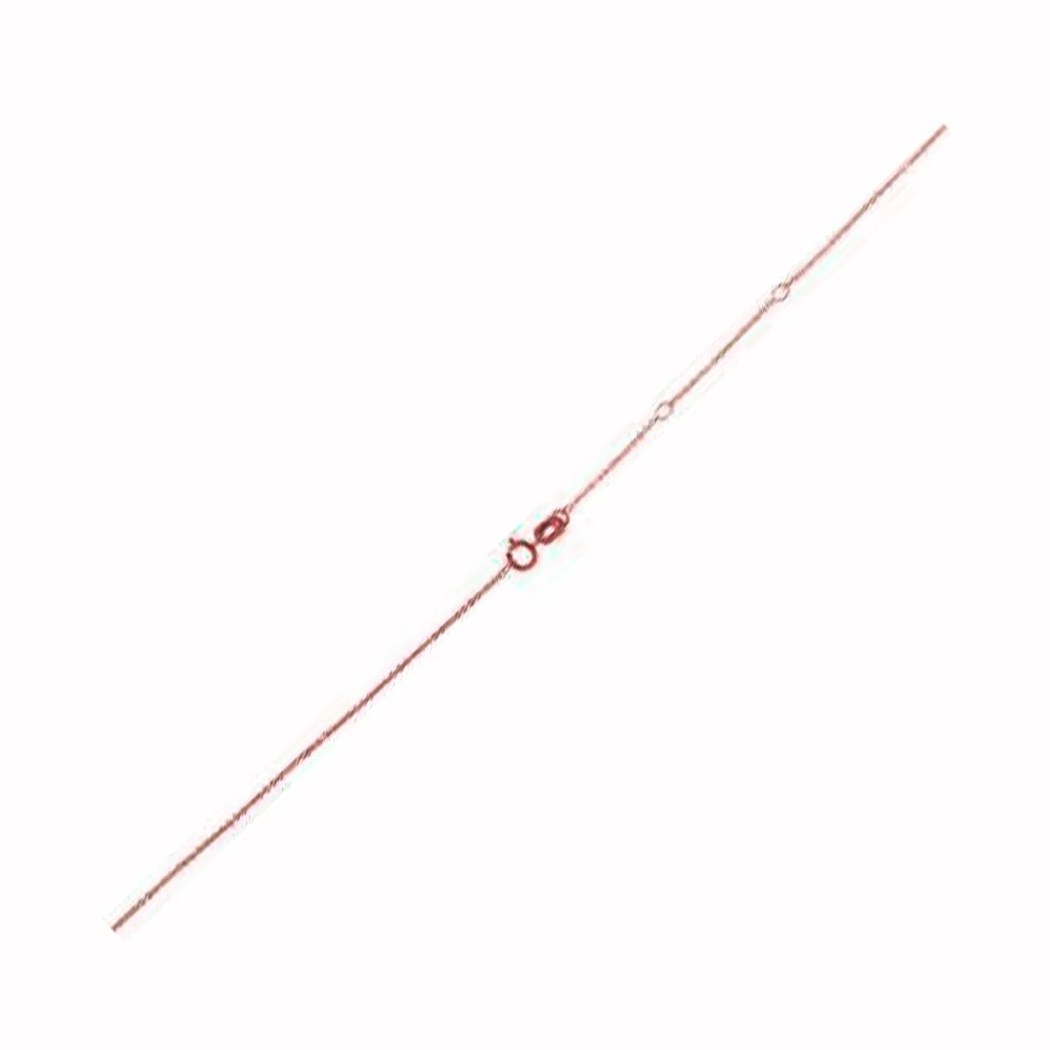 Einstellbare Kabelkette in 14 Karat Roségold (0,97 mm)