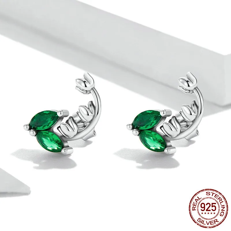 Damen Silber Glocke der Orchideenblume Ohrringe Ein Sinn für Nische-Design