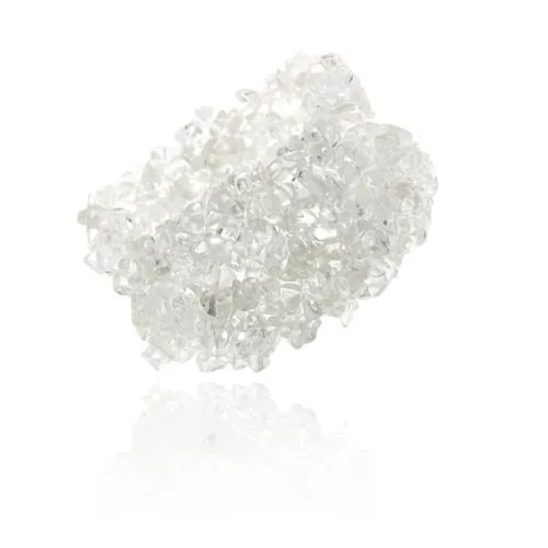 Clear Crystal Chips Multi Row Stretch Armband