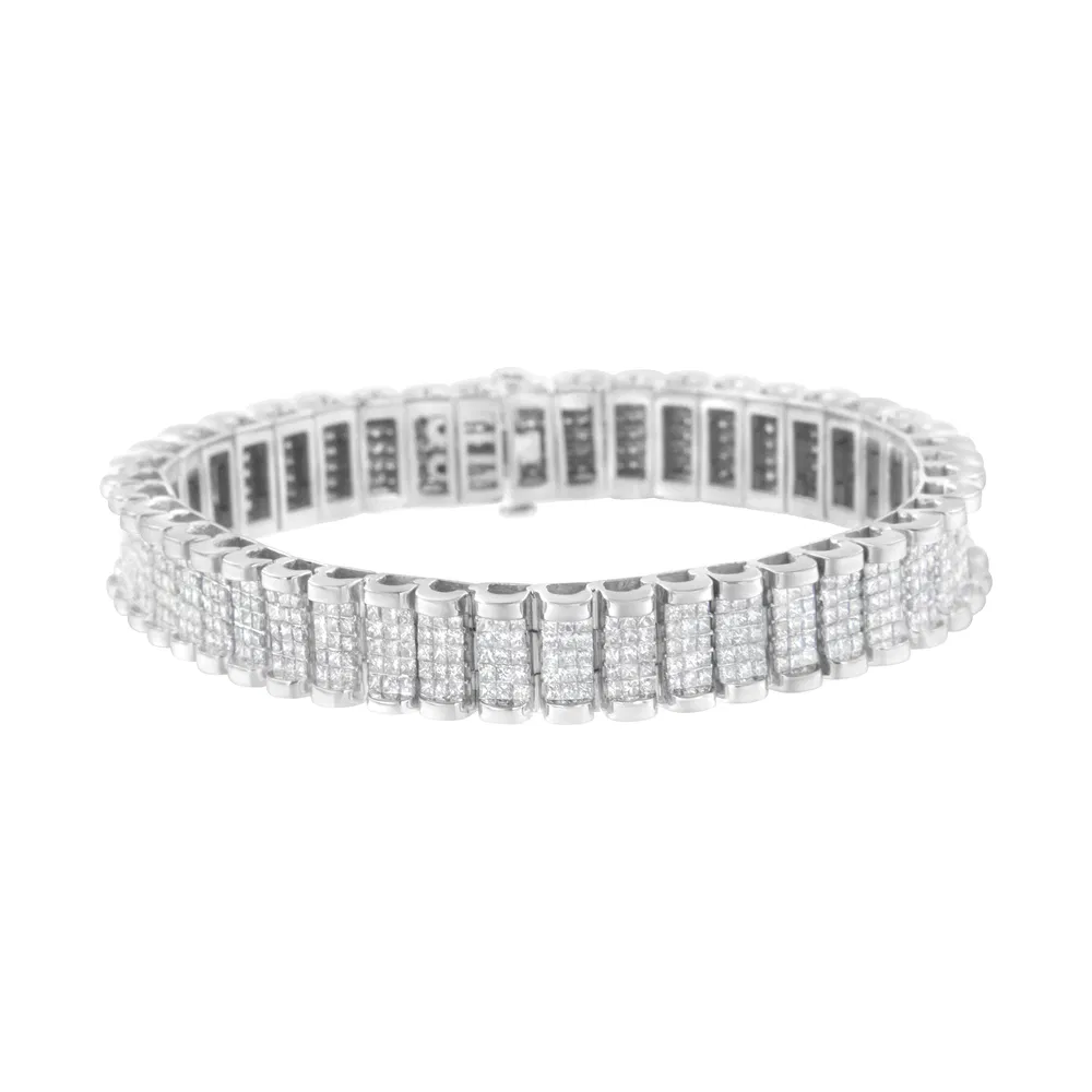 14K Weißgold 7 - 1 / 10 Cttw Princess Cut Diamond 7
