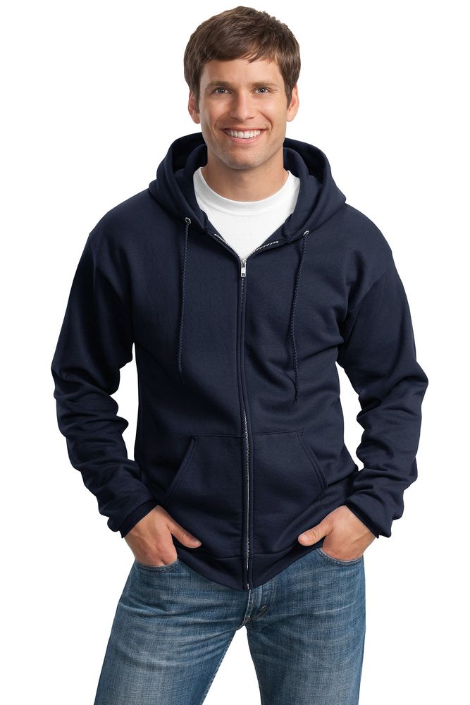 Port & Company Tall Essential Fleece Full-Zip Hooded Sweatshirt PC90ZHT