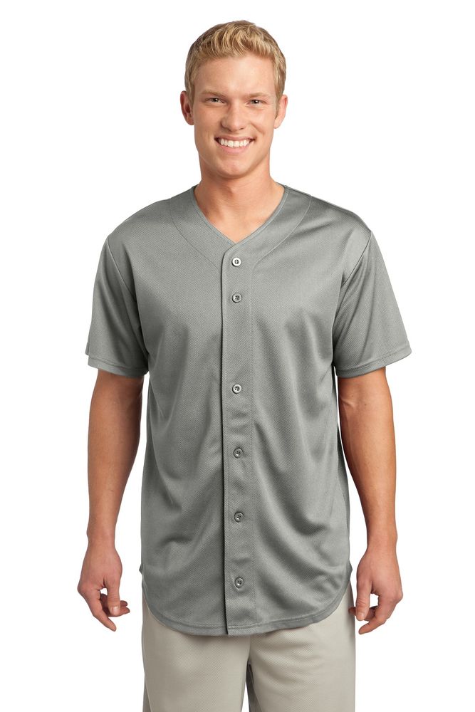 Sport-Tek PosiCharge Tough Mesh Full-Button Jersey ST220