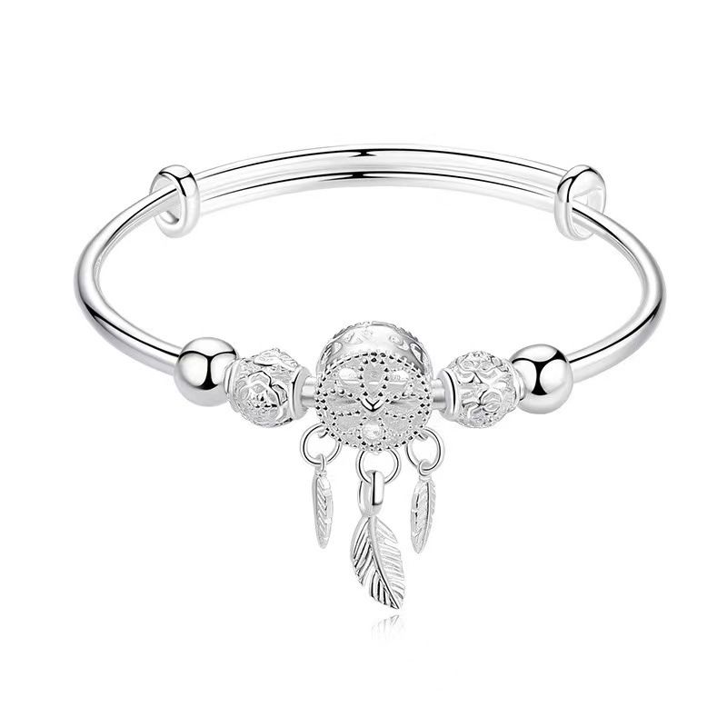 Silber Traum Catcher Tassel Feder Charm Armband Muttertag Schmuck Geschenk