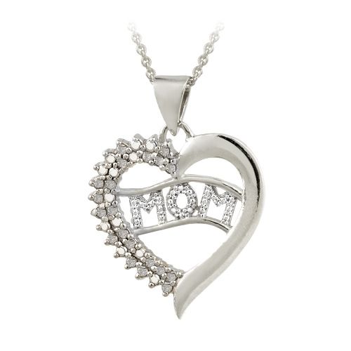 Sterling Silber 1 / 5ct Diamantherz &