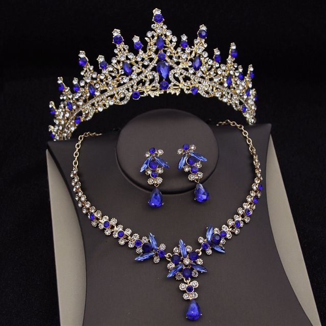 Royal Queen Bridal Jewelry Sets für Frauen Luxus Tiaras Crow