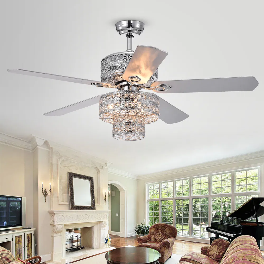Empire Trois 5 - Blade Silber Kronleiner Deckenventilator