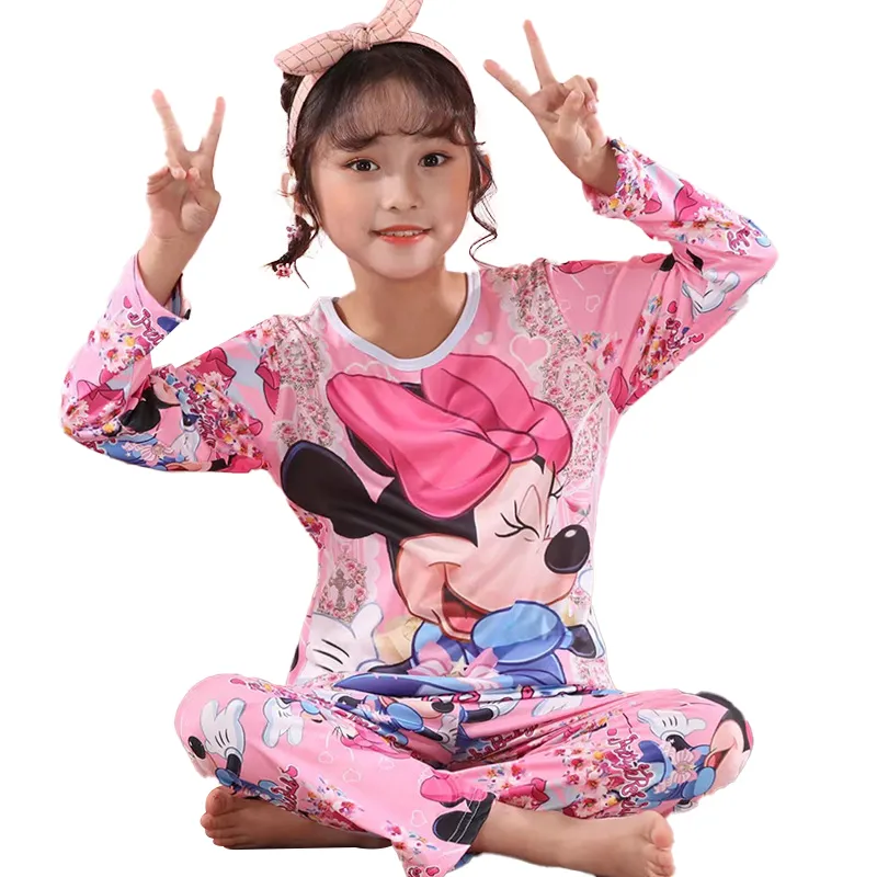 Mädchen 2 - Piece Long Sleeve Pyjamas Outfit Soft Cute Kids PJ Set