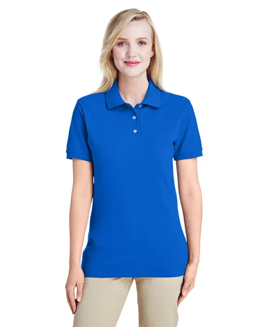 Damen Premium 100% Ringspun Cotton Piqué Polo - ROYAL - M