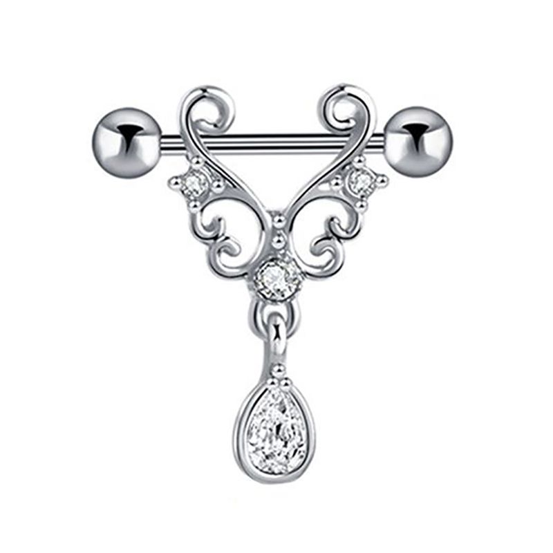 Edelstahl Pin Brust Nagel Piercing Body Accessoires