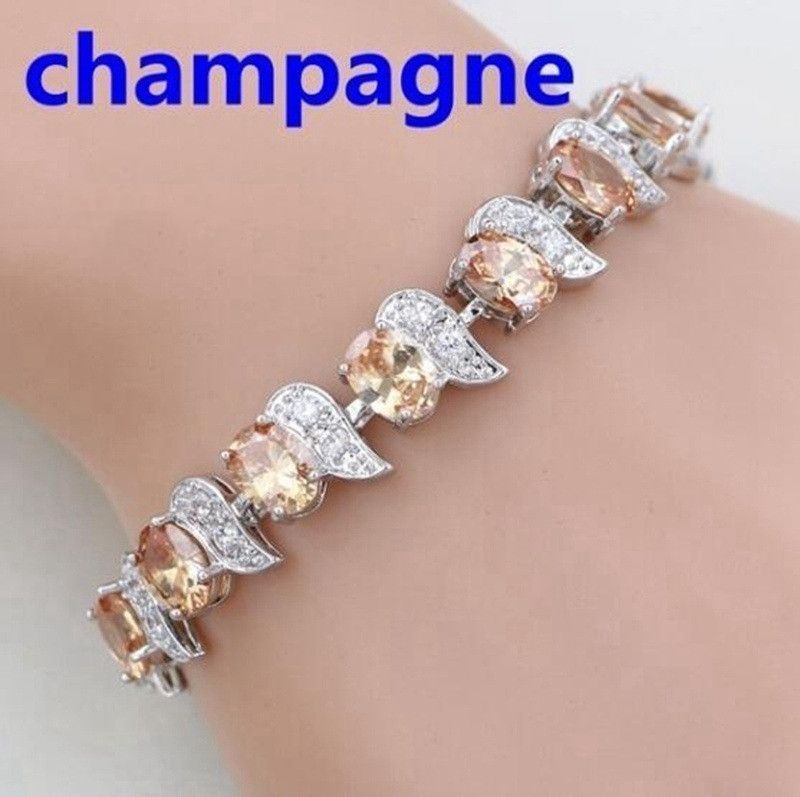 Zircon Siebenfarben europäisches und amerikanisches Armband Zehn Farben für Frauen