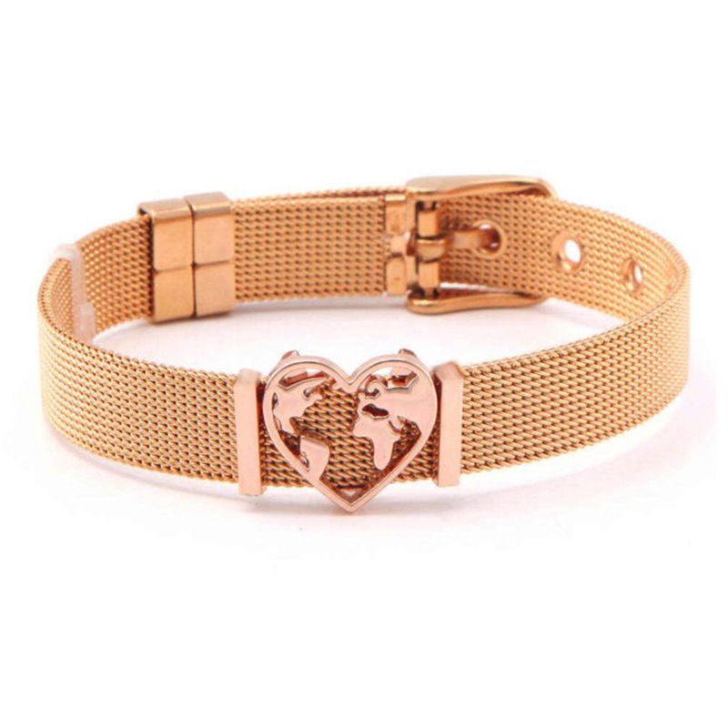 Edelstahlkette 10mm einfache Freizeit Männer und Damen Armbänder