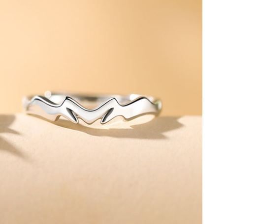 Valentinstagsgeschenk Mode Blauer Diamant Krone Ring
