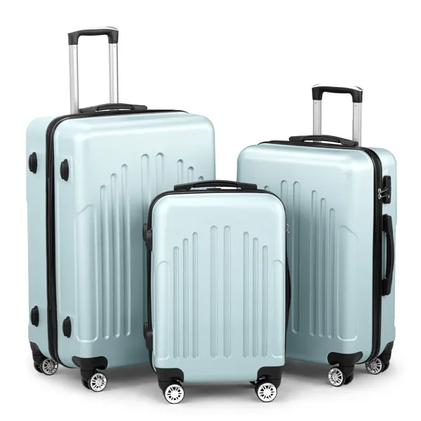 Gepäckset von 3, ABS + PC Hardside Koffer Sets mit TSA Lock 4 Spinner Räder, Leichtgewicht Trolley Reise Case für Carry On Check-in Geschäftsreise, 20
