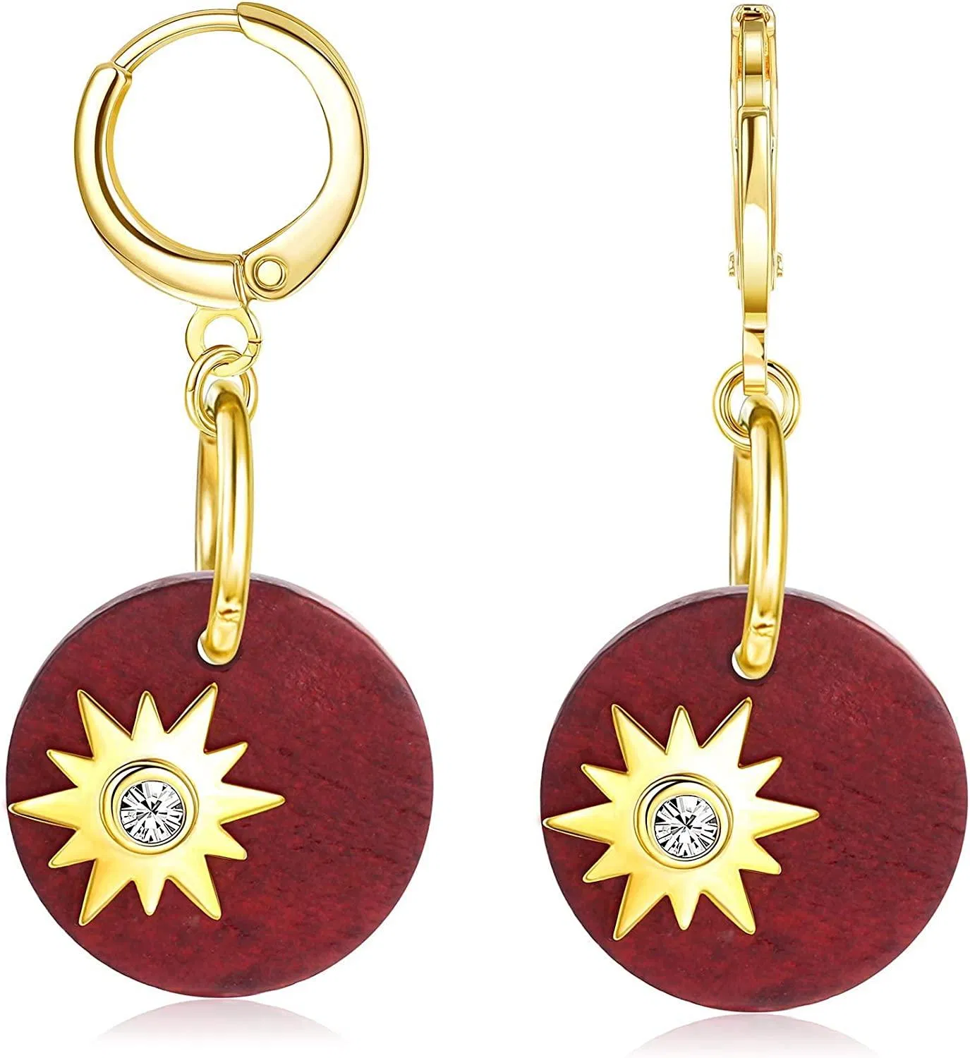 Holz Ohrringe für Frauen Statement Dangle Drop Hoop Ohrringe Ethnische Holz Tränentropfen Ohrringe Schmuck
