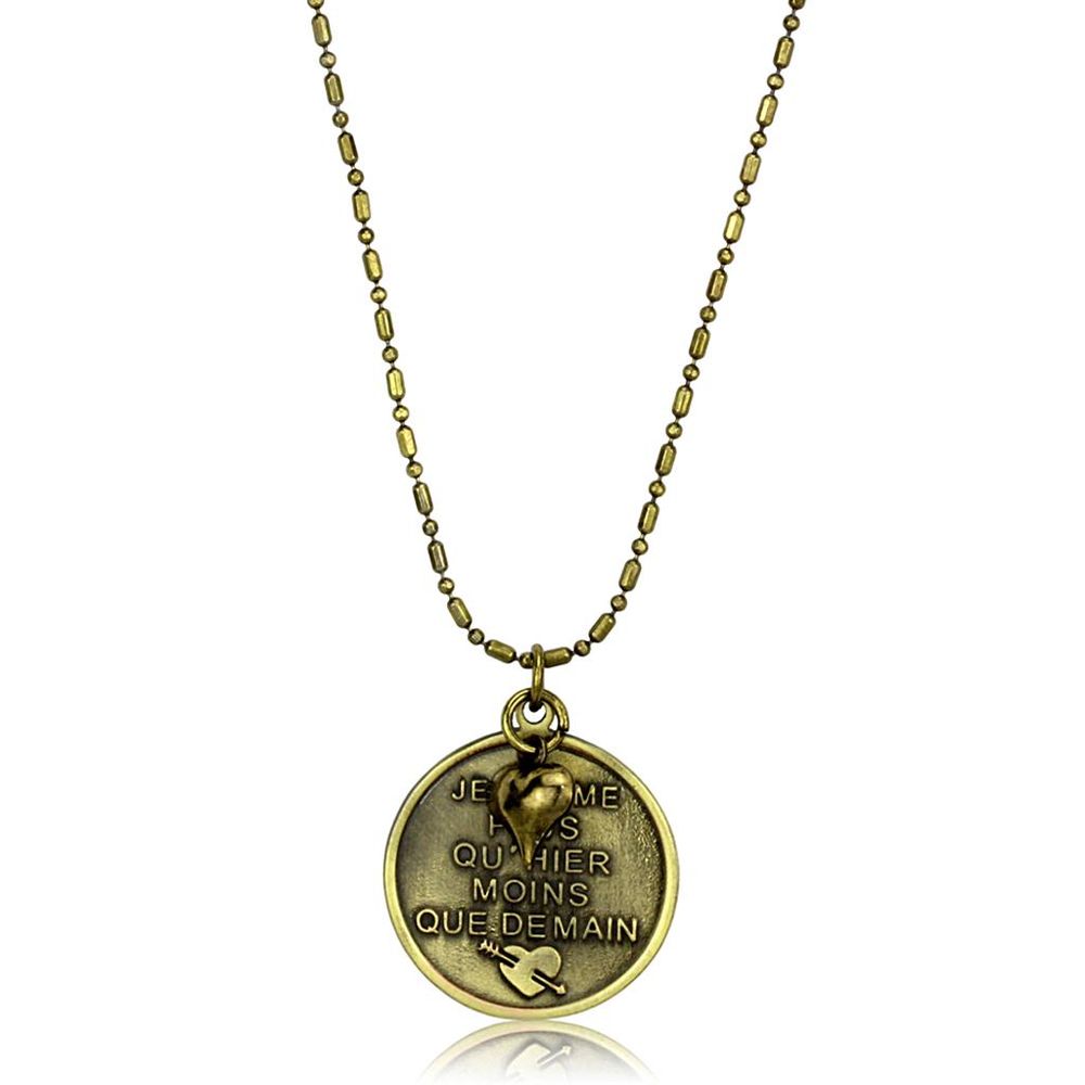 LO3824 - Antike Kupfer Weiß Metall Kette Anhänger ohne Stein