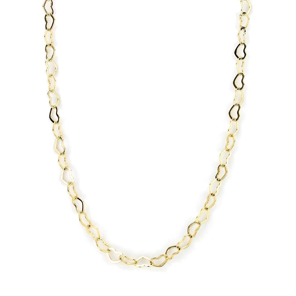 LO4696 Flash Gold Brasing Halskette mit Kein Stein in Kein Stein